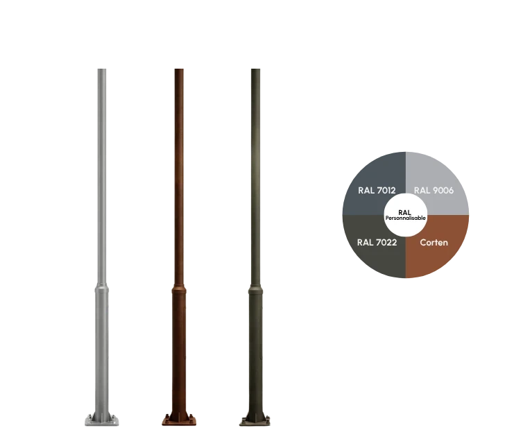 MAT ALU Ø60MM 4M RAL au choix