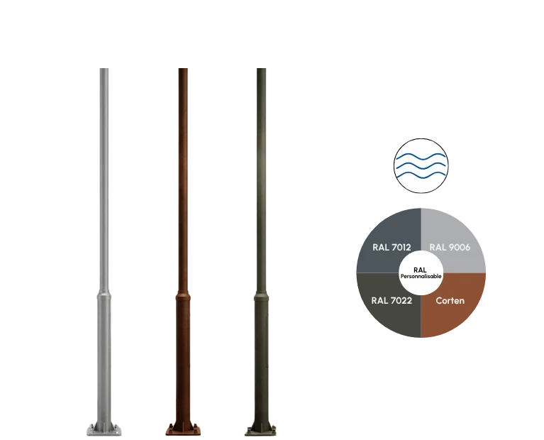MAT ALU Ø60MM 4M RAL au choix BDM